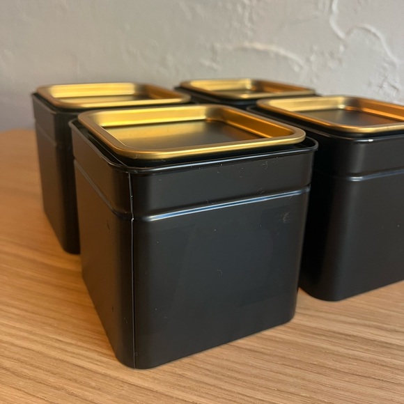 Set of 4 IKEA BLOMNING Coffee/Tea Canisters tin boxes - Picture 3 of 7